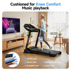 Treadmills for Home Use, Walking Pad Treadmill with Incline, Auto Foldable Treadmill for Home, 8.0 MPH Running Treadmill with Phone Enabled, 300 Lbs User Capacity