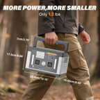 2400W Peak Solar Generator, Portable Power Station 700W 577Wh Backup Battery Pure Sine Wave with 120V AC Output Car Outlets PD 60W QC3.0, Refrigerator Mode Power Supply Bank for Camping, RVs, Blackout, CPAP, Black Friday, Thanksgiving, Christmas