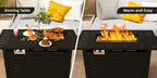 Propane Fire Pit Table for Dining and Outdoor Heat in 28 40 or 44 Inch Sizes – 50000 BTU Output