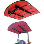 Tractor Canopy Compatible with All ROPS 48-3/8" X 48-3/8" Equipped Tractors and Mowers with a 2" x 2" or 2" x 3" ROPS (Will Add About 4'' to The Height of The Tractor, Red/Orange/Green/Wthite)