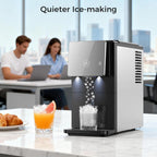 Countertop Nugget Ice Maker for Soft Chewable Ice at Home, in the Office, Kitchen or at Parties