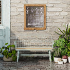 Entryway Bench, Spindle Back Wooden Dinning Bench, Farmhouse Foyer Bench for Entryway, Living Room, Dinning Room, Mudroom, HLR