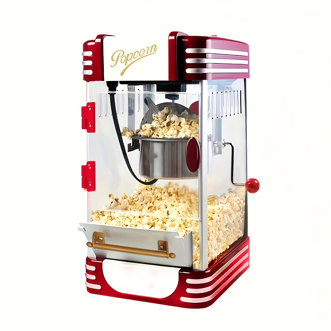 Home Commercial Popcorn Machine Automatic, Party, Desktop High Quality, Simple and Easy to Operate, Miniature Popcorn Maker