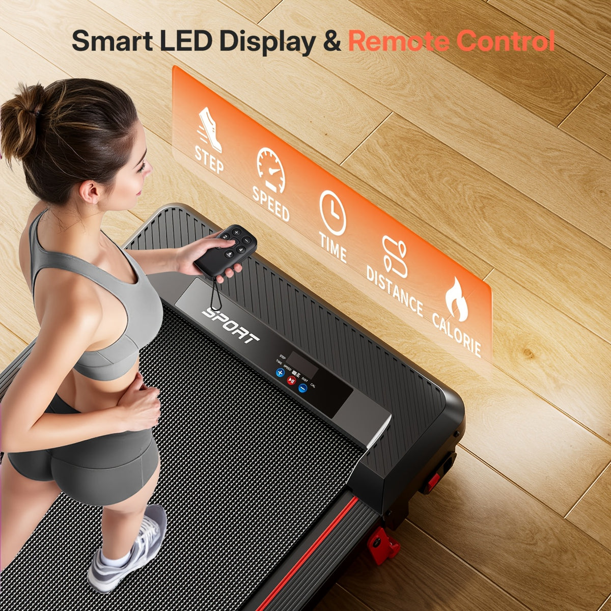 Walking Pad 4in 1 for Walking And Jogging, Under Desk Treadmill for Home Office, Portable Walking Pad Treadmill Under Desk, Desk Treadmill In LED Display, Best for Christmas, Perfect for Thanksgiving