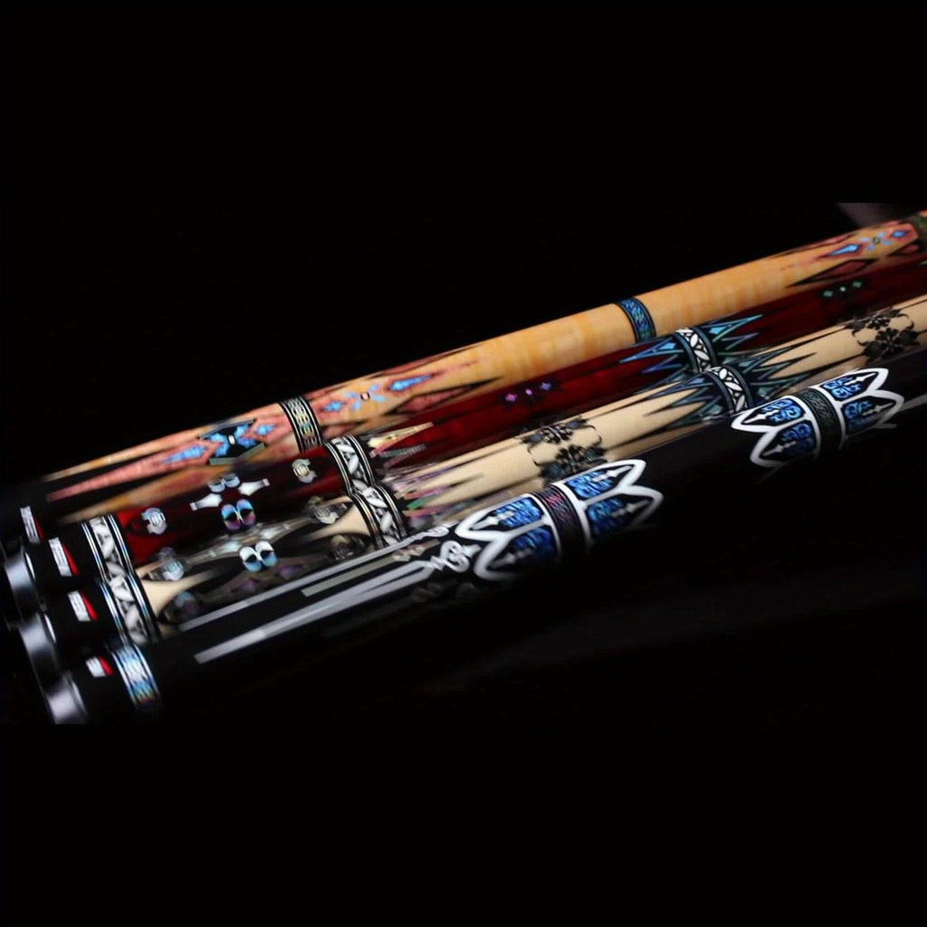 YFEN Carbon Fiber Pool Cue Stick - Professional Billiard Cue with Low Deflection 12.5mm Tip, Pro-Taper Shaft & Canadian Maple Butt, Cue for Competitive Play (//) - Extension Compatible Pool Cues for Pros &