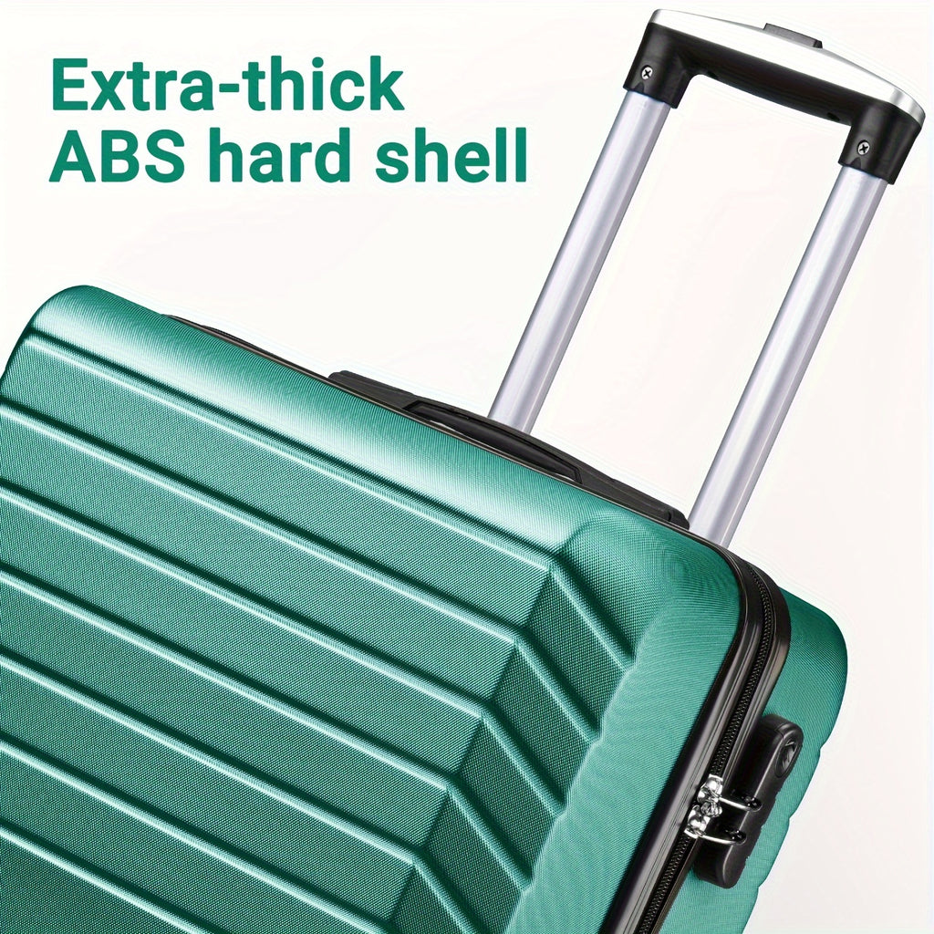 11pcs Luggage Set (4suitcases+7storage Bags) Large Capacity Luggage with Telescopic Handle Thick ABS Durable Hardshell with Dual 360°Swivel Wheels (20+24+28+32) Inch Suitcases