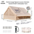 Spacious Luxury Quick-Setup Inflatable Lightweight Glamping Tent, High-Quality High Quality; All-Weather and All-Season Use, Specifically Designed for Sophisticated Camping Enthusiasts, Suitable for Family and Friends' Camping Trips