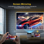 Smart Mini Projector, HD Portable With Dual Band WiFi 6 And BT 5.0, Supports 8K Decoding Native 720P 200 Inch Screen, Android 11.0 OS, Compatible With Smartphones iPad TV HDTV, Creating A Mobile Home Theater Experience, A Budget Gift Suit