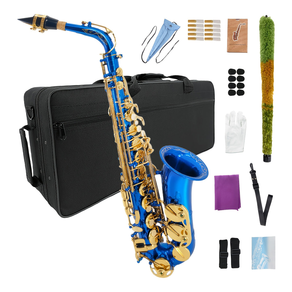 Alto & Soprano Saxophone by WUQIMUSC — Handcrafted Brass Design, Multiple Finishes and Complete Starter Kit