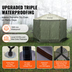 Pop-Up Screen Gazebo Tent by VEVOR, Removable Privacy Panels for Camping, Picnics and Backyard Gatherings