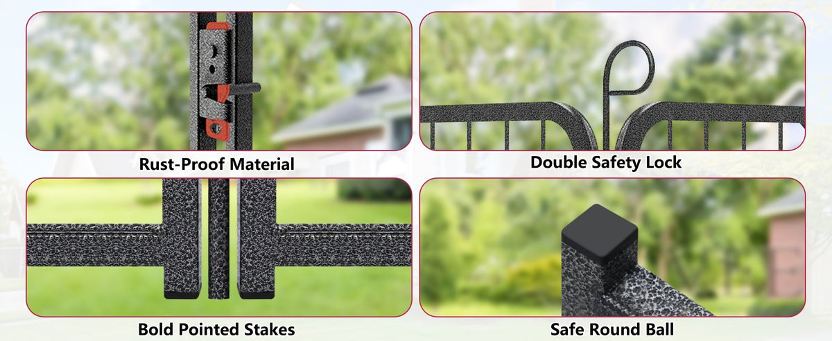 24/20/14/10 Panels Dog Playpen Outdoor, Indoor Pen for Large/Medium/Small Dogs Animals Heavy Duty Pet Exercise Pen for Puppy/Rabbit Portable Dog Fence for RV Camping Garden Yard