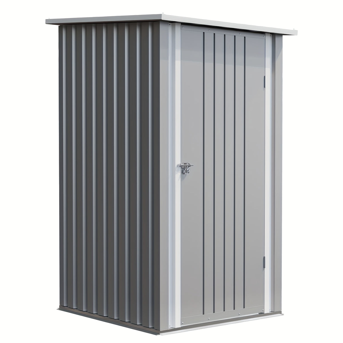 GUNJI 3X3ft Garden Shed Outdoor Storage Shed Metal Shed with Lockable Doors & Slooping Roof Tool Shed Bike Shed for Backyard, Patio, Poolside