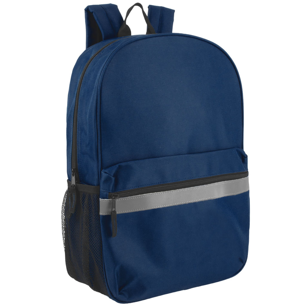 Trailmaker (24 Pack) 17" Backpack – Reflective School Backpack with Padded Straps, Water Bottle Pockets for Kids & Adults, School Travel Camp