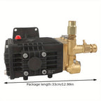 4400 PSI 4 GPM Heavy-Duty Pressure Washer Pump, 1" Horizontal Shaft, Replacement Power Washer Pump for Concrete, Roads, Parking Lots, Construction Sites, Building Exteriors & Industrial Surfaces
