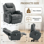 A Special Massage Chair for Personal Care And Home Use, Massage Chair Clearance Deal, Power Lift Recliner Chair, The Electric Chair Features Massage And Heating Functions, Comes with A Remote Control And Cup Holder, Holiday Gift