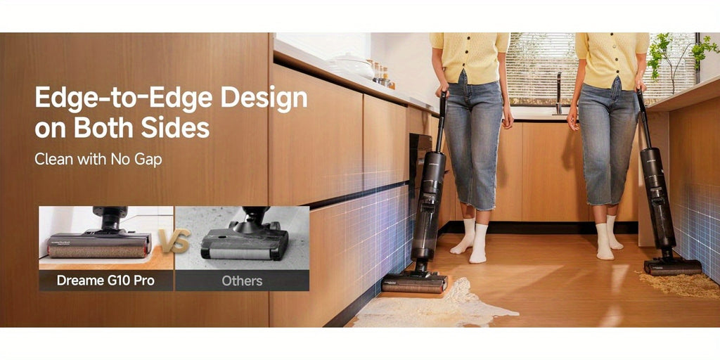 Refurbished DREAME G10 Pro Wet Dry Vacuum Cleaner, Vacuum Mop All In One with Auto Self-Cleaning, Floor Cleaner Machine for Hard Floor, 35 Mins Runtime, Edge Cleaning, Self-Propelled Vacuum Mop Combo