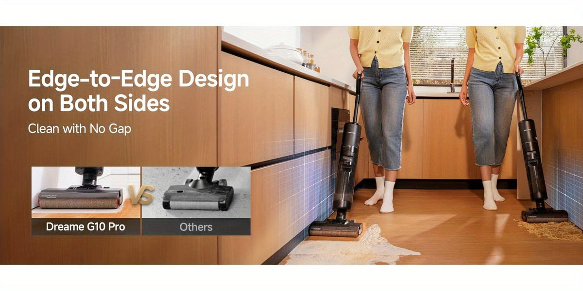 Refurbished DREAME G10 Pro Wet Dry Vacuum Cleaner, Vacuum Mop All In One with Auto Self-Cleaning, Floor Cleaner Machine for Hard Floor, 35 Mins Runtime, Edge Cleaning, Self-Propelled Vacuum Mop Combo