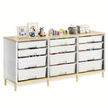 TOOLF 12 Drawer Storage Cabinet with Tabletop, Cube Organizer for Home & Office, Ideal for Living Room, Bedroom, Classroom, Playroom, And Craft Room, Storage Drawer Units