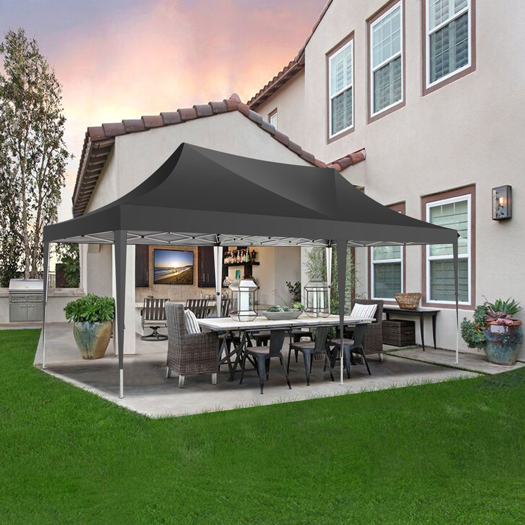 10X20Ft Pop Up Canopy Tent, Canopy with 6 Side Walls, Wedding Party Tent, Outdoor Gazebo Awning, 3 Adjustable Heights with Carry Bag, Heavy Duty Event Booth Waterproof Tent for Backyard, Lawn, Camping Party, Holiday Party, Outdoor Celebration