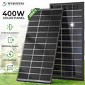 Werchtay Bifacial Monocrystalline Solar Panel, 24% High Efficiency 2pcs 200W Bifacial Solar Panel System, Advanced Half-cut Process Technology Cells, Suitable For Home Farm RV Trailer Camping Boat Yacht Off-grid System, Without Battery