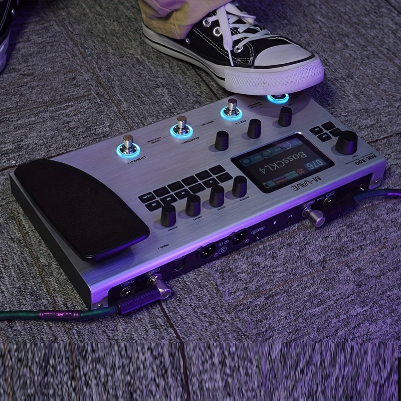 M-VAVE MK-300 Electric Guitar Comprehensive Effect Device, Accompaniment Loop, Analog Speaker And Sound Card Equipment, Bass Phrase Loop Drum Machine