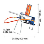 Clay Target Thrower VEVOR Automatic Pigeon Launcher, 28 or 50-Clay Capacity for 45-Yard Training