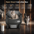 [Smart Self-Cleaning Litter Box] Extra-Large Smart Self-Cleaning Litter Box With Built-In Sensors, Large-Capacity Waste Compartment, 14-Day Automatic Cleaning, Open Design, Ideal For Multi-Cat Households