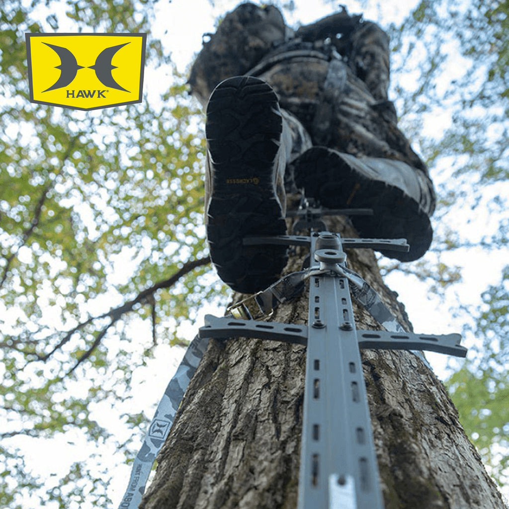 Hawk Helium 30 Inch Aluminum Alloy Climbing Sticks Tree Climbing Hunting Gear, Hunting Accessories for Tree Stands, Deer Stands, & Blinds, 3 Pack