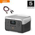 ECOFLOW 243Wh Portable Power Station, RIVER 2 Lifepo4 Battery/ 1 Hour Fast Charging, 2 Up to 600W AC Outlets, Solar Generator for Outdoor Camping/Rvs/Home Use
