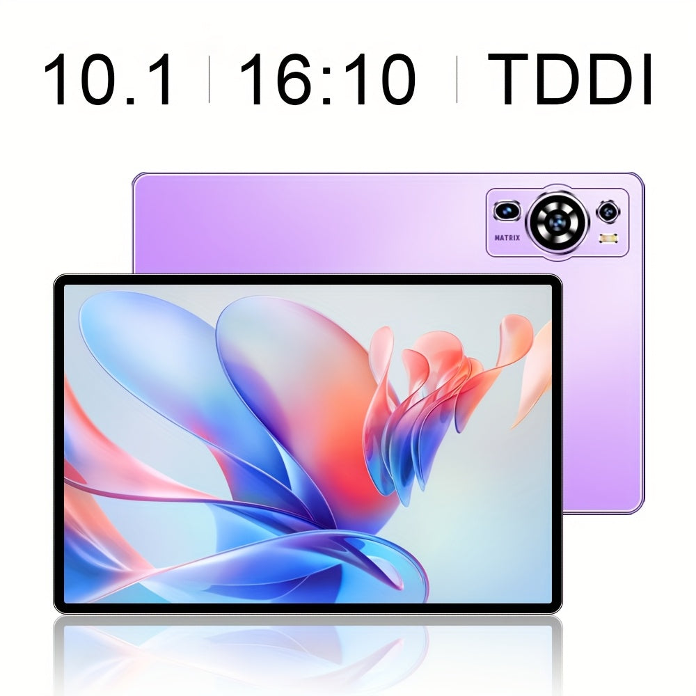 UXD A5 Android 15 Tablet, Equipped with Related Accessories, 16GB RAM (8GB+8GB Expandable), 512GB ROM Expandable up to 1TB, Supports WiFi/LTE, 6000mAh Battery, 10.1-inch HD Display with Keyboard, Mouse, Stylus, and Protective Case