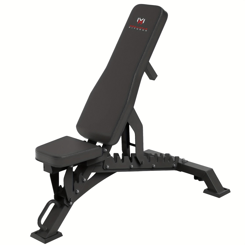 Adjustable Weight Bench, Heavy Duty Workout Bench for Home And Garage Gym, Multi-Position Backrest And Seat Strength Training Bench, 1300lbs Capacity, Red