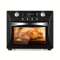 Cusimax Air Fryer Oven, 10-in-1 Air Fryer Toaster Oven Combo, 24QT Convection Toaster Oven Countertop With Rotisserie & Dehydrator, 7 Accessories, 1700w, Stainless Steel