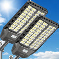 LA082W/LA082W-2 1、2 Pack Oversized Solar Parking Lot Lights, Outdoor Solar Street Lights, Dusk to Dawn, Solar Security Flood Motion Sensor, with Remote Control
