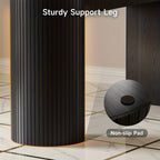 Console Table for Entryway or Behind the Sofa with Two Storage Drawers and a Clean Fluted Front Design