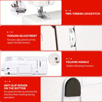Sewing Machine -59 Needle Pedal Sewing Machine, 705 Multifunctional Home Sewing Machine, Two Options for Double Needle Sewing Mode And Single Needle Sewing Mode, Capable Of Sewing Up to 6 Layers Of Fabric, Meeting DIY Sewing Needs