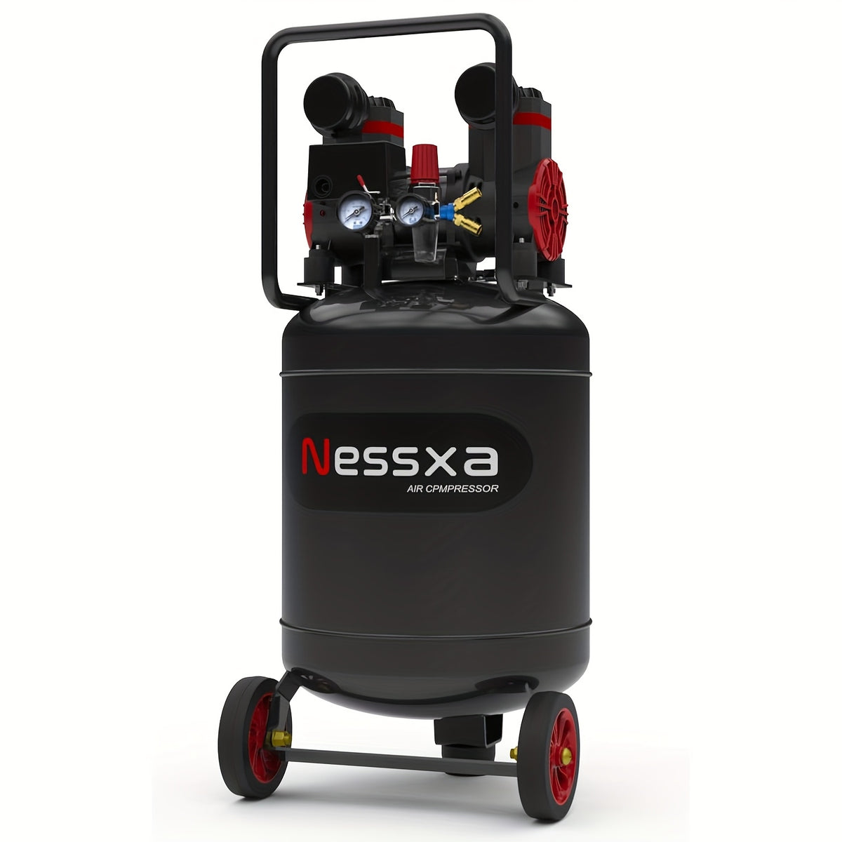 8/10/14 Gallon Ultra Quiet Air Compressor, 116PSI Oil-Free Air Compressor Tank, 110V/60Hz, 70dB Air Compressor for Car Repair, Spray Painting, Woodwork Nailing
