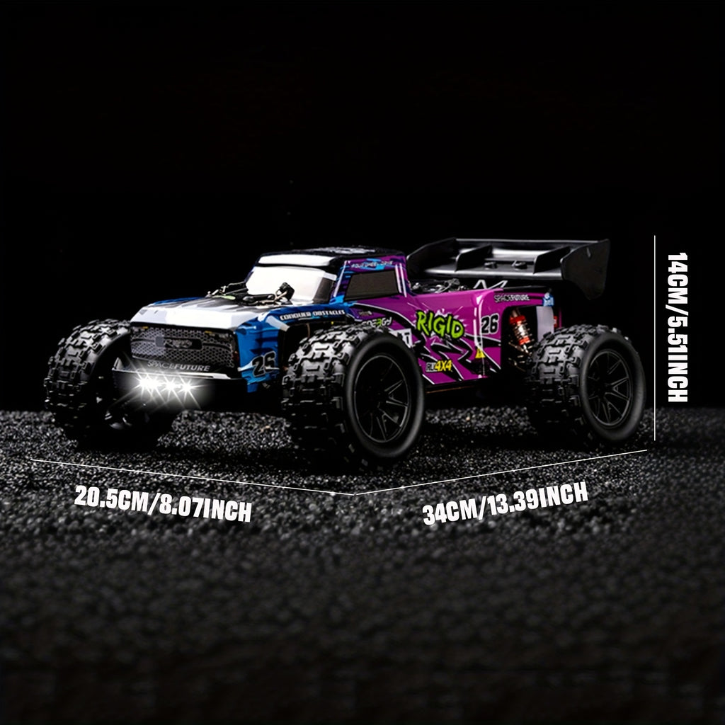 ZHUOYOU 1:12 Full Scale 4WD Brushless RC Car, All Terrain 60KM/H High Speed Off Road Truck, Alloy Chassis, 2.4Ghz, Supports Vehicles Racing Together, 3-Wire 17G Digital Servo, LED Light