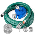 VEVOR Suction Hose Kit for Water Pump 2 in x 20 ft Green/ 50/65 ft Blue Hoses