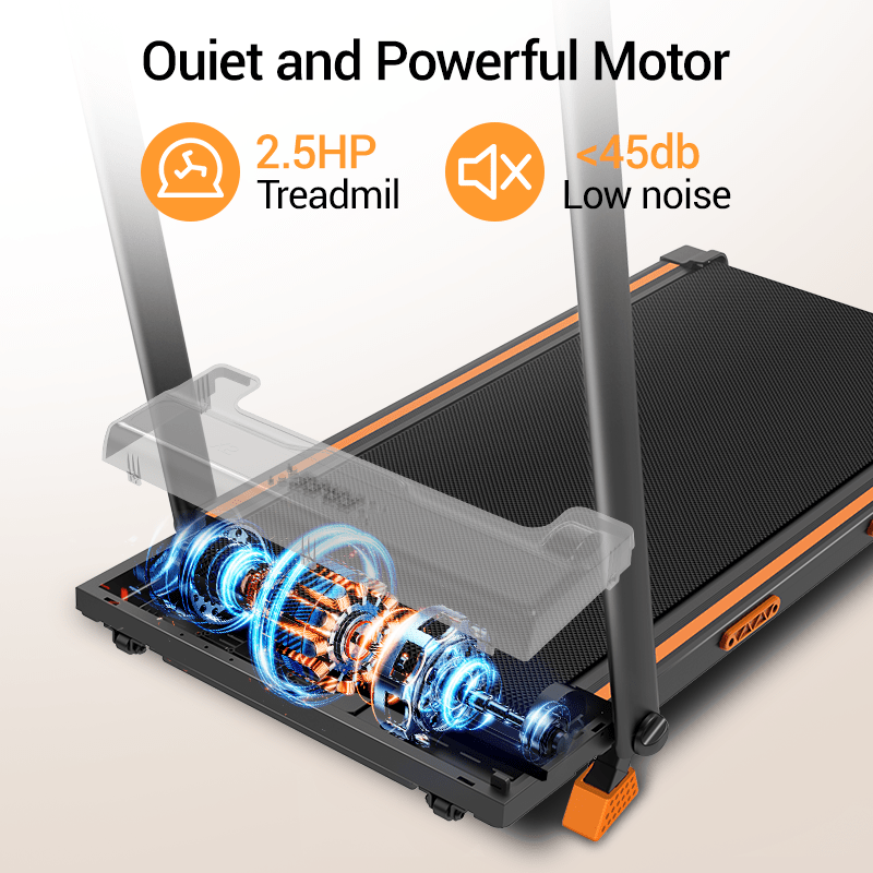 Walking Pad with 16% Incline, 6.3MPH Treadmill for Home Use with Incline, LED Display, 2.5 HP Quiet Small Walking Machine for Home and Office, Maximum User Weight 300Lbs.