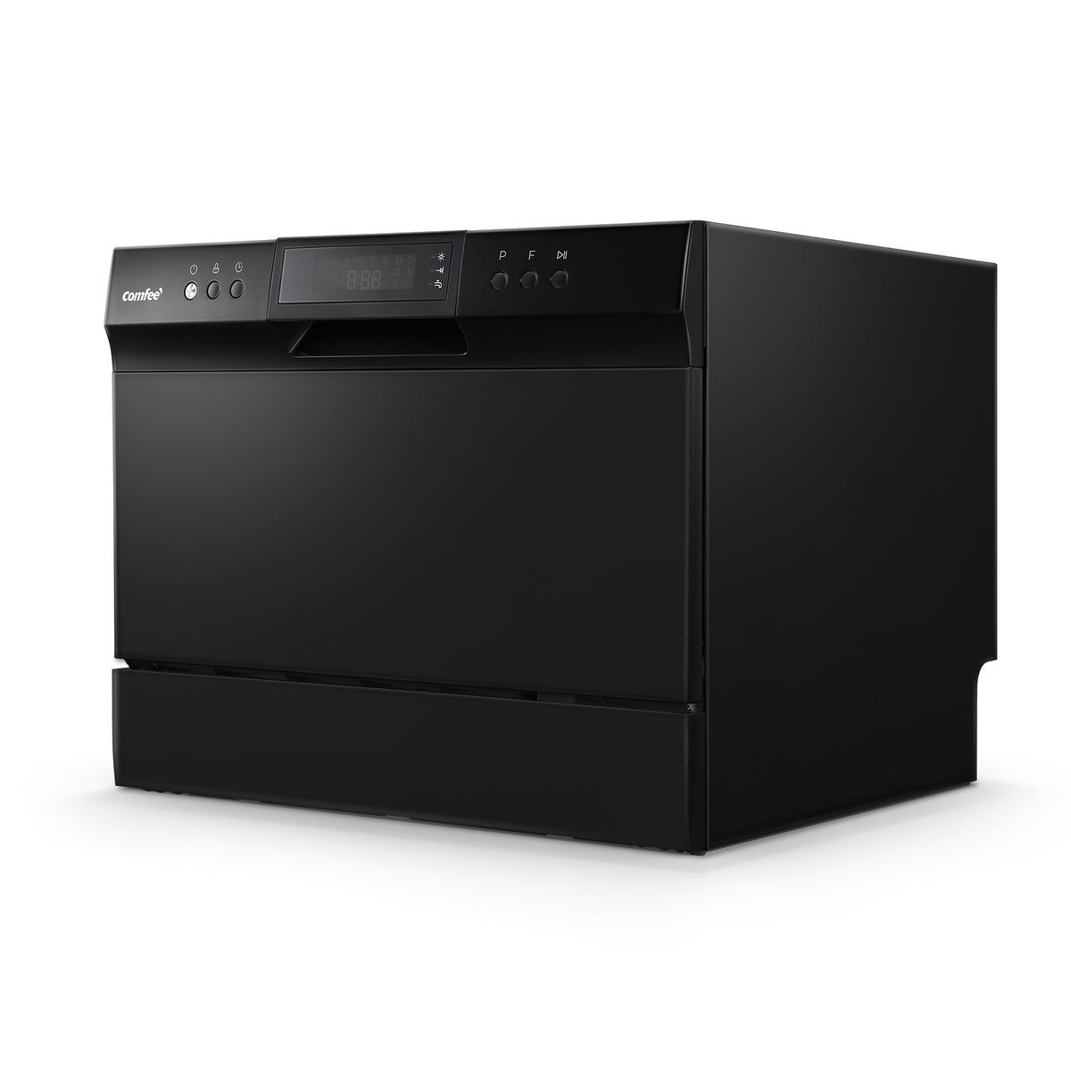 Comfee Compact Countertop Dishwasher 6 Place Settings 8 Wash Cycles with Baby Care Eco Mode 24 Hour Delay Start Water Saving Portable Dishwasher Ideal for Small Kitchens Apartments Dorms