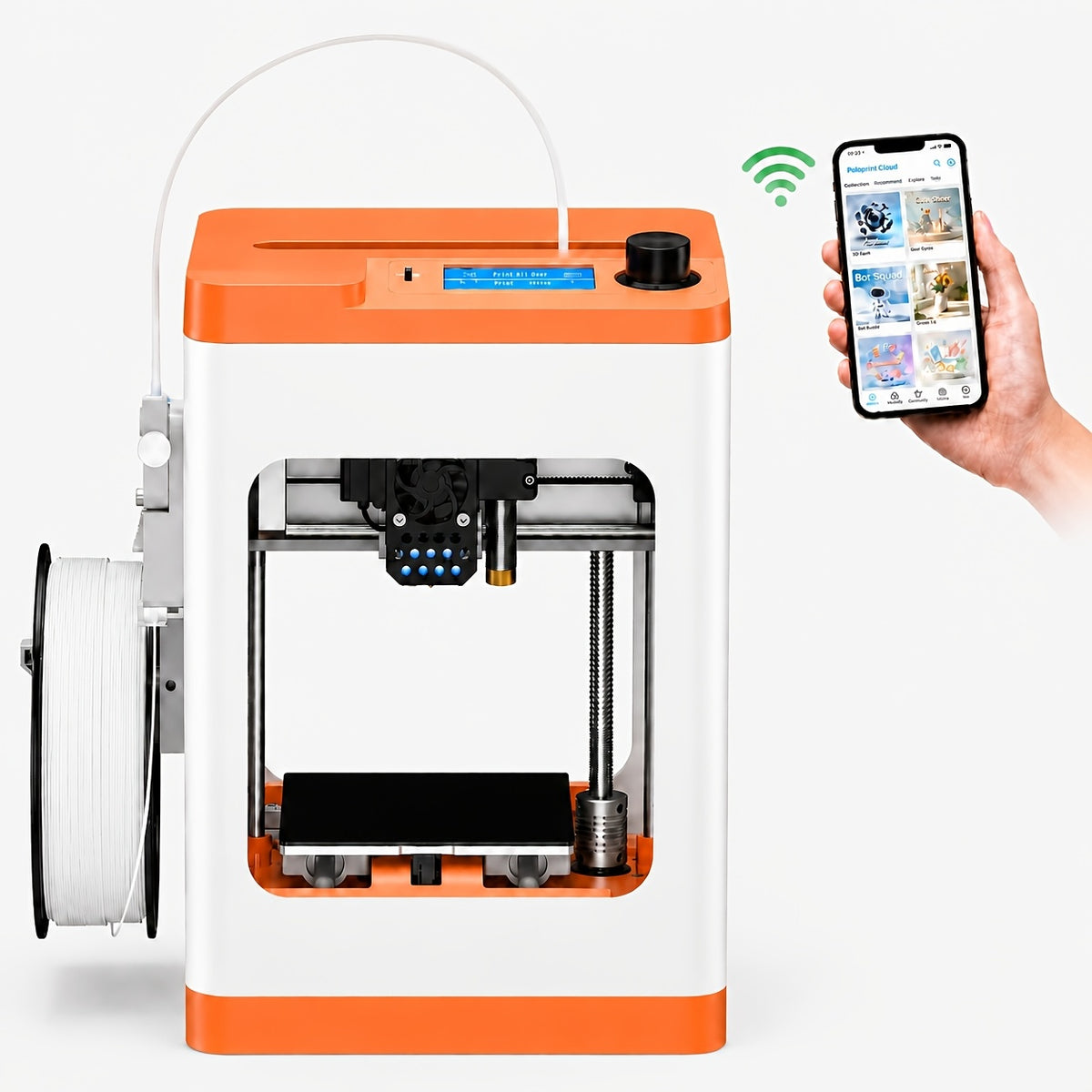 [Wi-Fi Cloud Printing] 3D Printer Machine Tina2S V12, Impresora 3d Featuring Wi-Fi Cloud Printing Function, Fully Assembled And Automatically Leveled 3D Printer, Suitable for Beginners, with High Precision Printing And Reduced Waste
