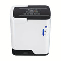 2-in-1 Oxygen Concentrator&Home Use Oxygen Machine: 0.26-1.85gal Adjustable Flow, Voice Guide, 4H Timer, Ultra Quiet Design with Portable Handle