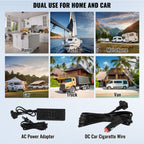 VEVOR Portable Car Refrigerator Freezer Compressor 50 L Dual Zone for Home Car