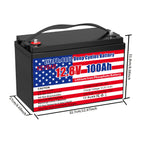 12v 100Ah LiFePO4 Battery Deep Cycle Battery 8000+ Cycles 100A BMS Rechargeable Lithium Iron Phosphate Battery Low-Temp Protection, For RV Marine And Home Energy Storage