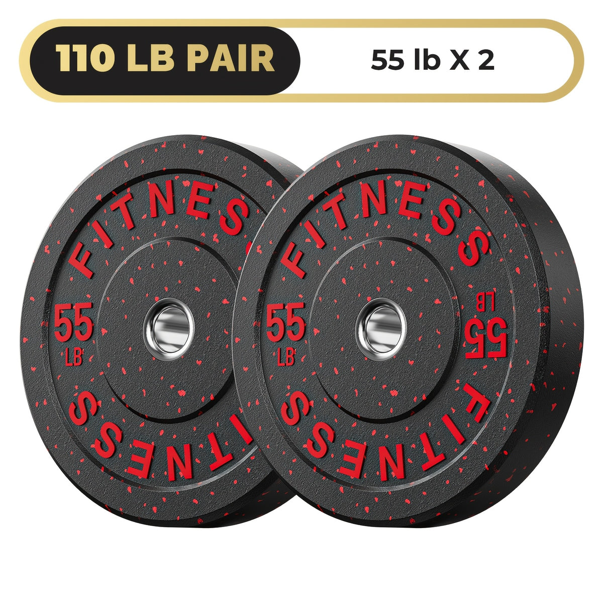 High Bounce Bumper Plates, 2-Inch Weight Plates for Weight Lifting And Strength Training, Colored Rubber Weight Plates for Home Gym