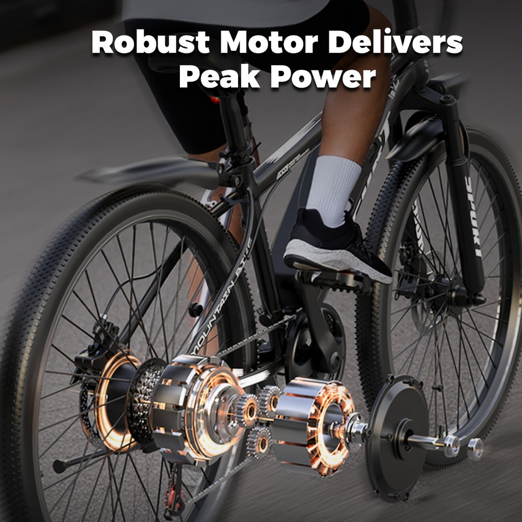 26-Inch Electric Power-Assist Bicycle, 48V 10AH Removable Battery, 749W Peak Power Motor, Up to 45 Miles Range, Max Speed 24MPH for Easier Travel. an Ideal Gift Choice!