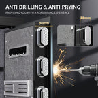 Large Home Safe Heavy Duty Fireproof Safe Box for Home Use with Removable Lock Box And Key Combination Lock, Anti-Theft Digital Safe Box for Home Office Business