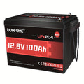[Halloween] Halloween Special! 12V 100Ah Mini Lithium Iron Phosphate Battery With Built-In 100A BMS, 1280W Power Output, Up To 6000 Cycles, Power Bank, Ideal For RVs, Marine Use, Traction Motors, And Solar Off-Grid Systems