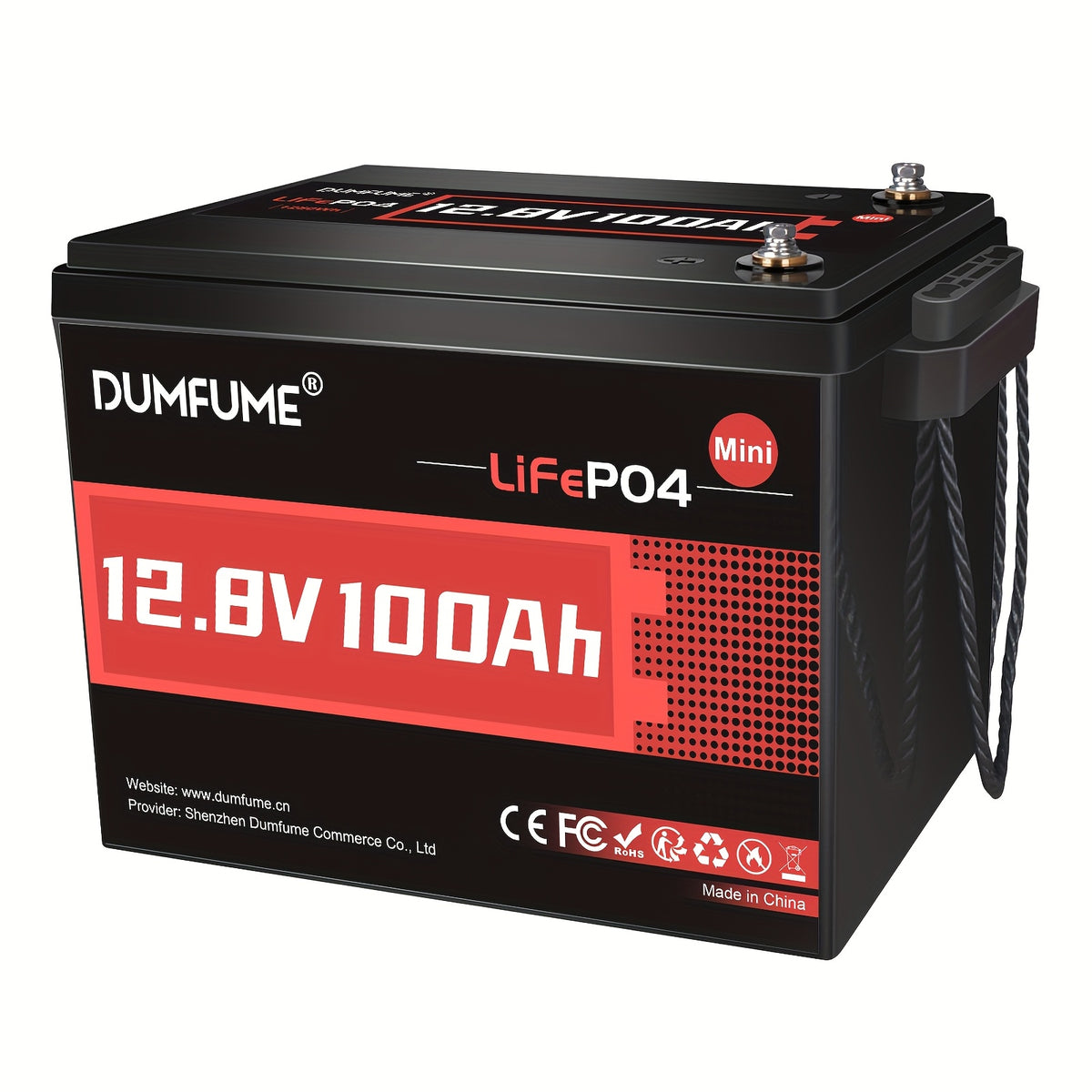 [Halloween] Halloween Special! 12V 100Ah Mini Lithium Iron Phosphate Battery With Built-In 100A BMS, 1280W Power Output, Up To 6000 Cycles, Power Bank, Ideal For RVs, Marine Use, Traction Motors, And Solar Off-Grid Systems
