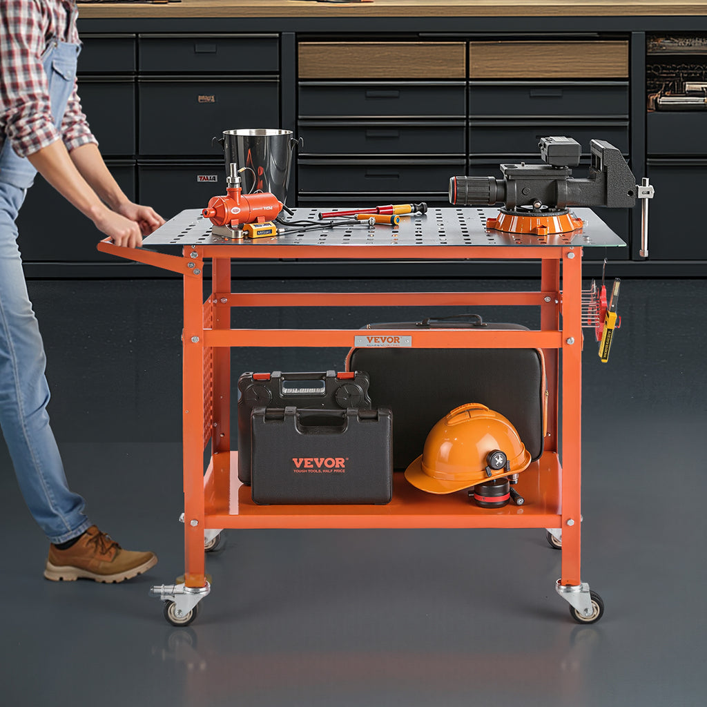 VEVOR Welding Table 40"x24" Welding Workbench with 800LBS Static Weight Capacity